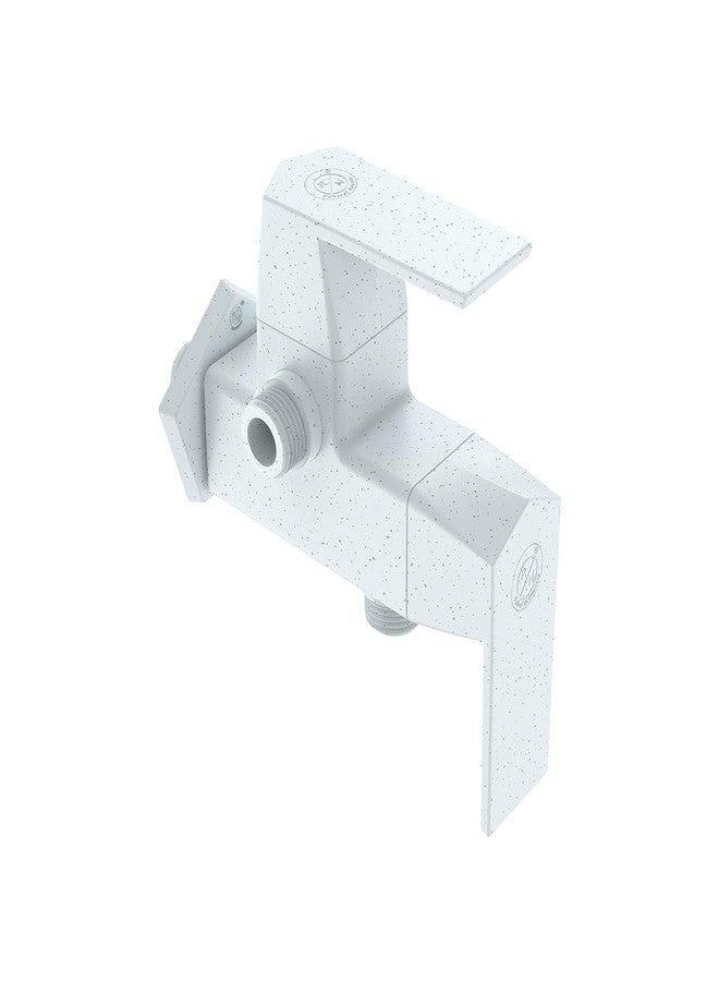 RN 2-Way Angle Cock with Flange for Bathroom, Toilet, and Wash Basin Wall Mount Superior Plastic Taps (PTMT) RNG2018B15_Marble | 15mm(1/2") Cartridge